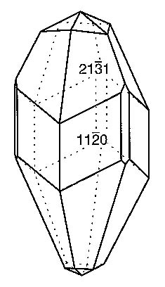 crystal drawing Pyrargyrite
